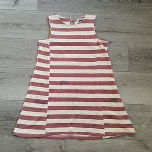 Peak mini stripe dress